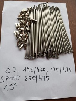 Jawa ČZ, Stadion, Manet atd, české nerezové výplety kola - 6