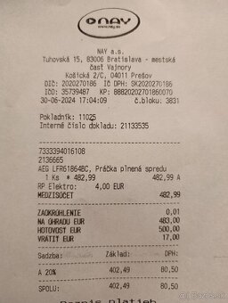 Pračka AEG LFR61864BC - 6