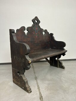 Ľudové sedenie Lavička + 4ks stoličky - 6