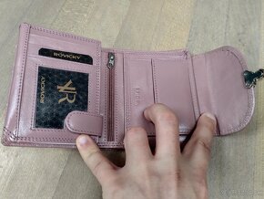 Dámska kožená peňaženka staroružova - 6