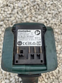 Predám uhlovú brúsku METABO W 18 LTX 125 Quick - 6