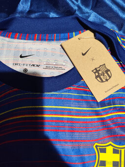 Dres Fc Barcelona Hráčsky Blaugrana Pásikavý Unikátny - 6