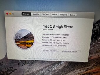 Apple Macbook Pro i5 - 17" /SUPER CENA/ - 6