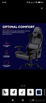 Herná stolička GXT708 RESTO CHAIR BLACK - 6