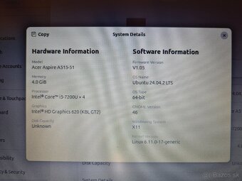 Predám acer aspire - 6
