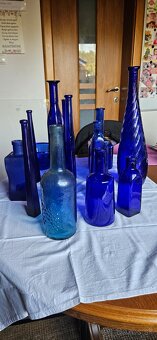 Modre dekoracne flase - 6