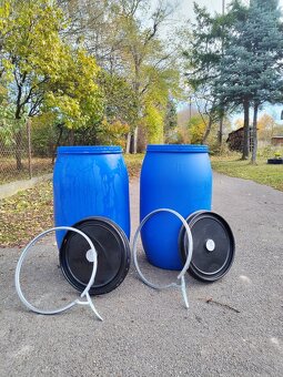 Predám plastový nový sud objem 220 litrov - 6