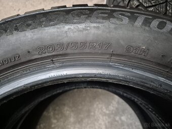 205/55 r17 zimné 2 ks BRIDGESTONE dezén 7,2 mm - 6