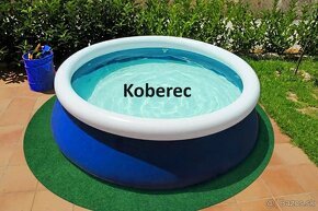 Predám bazén 3,05 x 0,76 s rámom, filtráciou a kobercom - 6