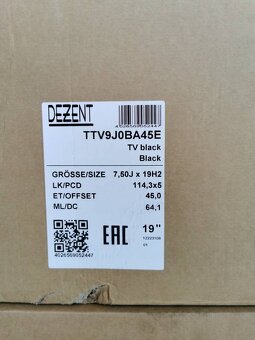 Honda Accord - CRV Alu disky R19 7.5x19 ET45 - 6