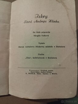 Iskry - slová Andreja Hlinku - 6