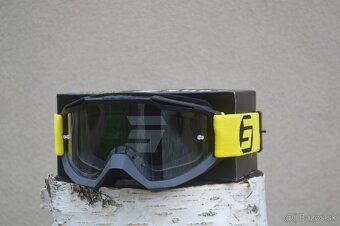 SHOT matná žltá neon CARBON Kevlar prilba okuliare - 6