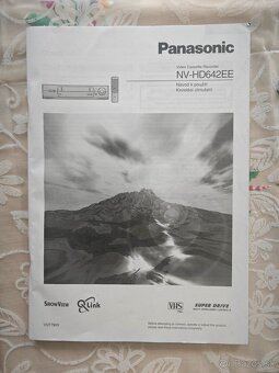 Video VHS kazety 18ks, Panasonic diaľkové a návod - 6