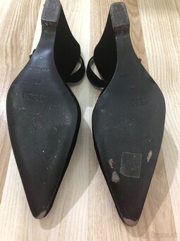 PRADA čierne zamatové topánky, veľ. 37,5 - 6