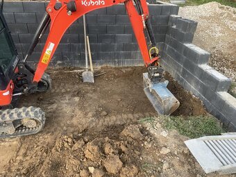 Minibager- zemné výkopové práce, preprava materiálu - 6