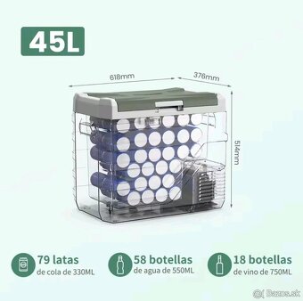 NOVÁ Autochladnička s Mrazničkou 45L - 12V Kompresorová - 6