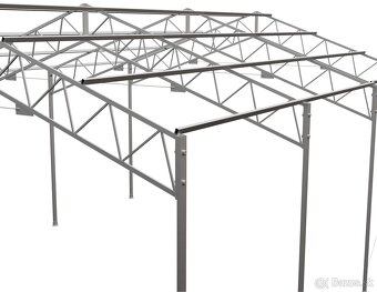 Oceľová konštrukcia 8×9,6m – pozinkovaná, s dopravou zdarma - 6
