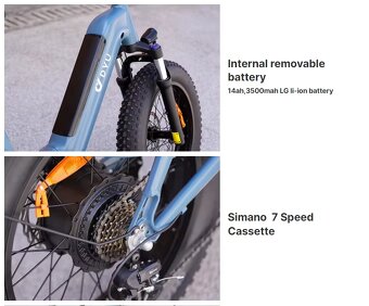 DYU FF500 20 Inch Elektricky bicykel - 6