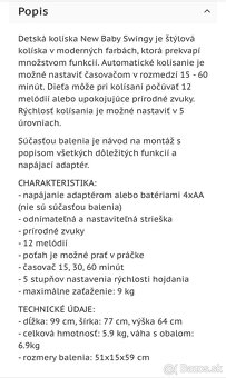Elektrická kolíska - 6