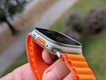 Apple Watch Ultra 49mm, Orange Alpine Loop, ako nové,komplet - 6