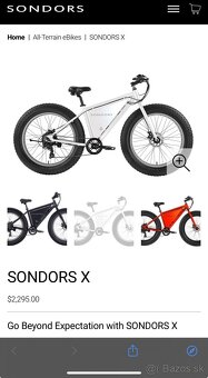Sondors - fatbike elektrobicykel - 6