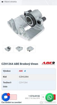 Brzdový strmeň - 312mm Octavia 2 RS - LP - 6