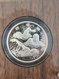 Japonsko 1oz, PROOF, AG 999/1000, Tokio 2020 - 6