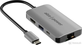 AlzaPower Metal USB‑C Dock Station 4v1 - 6