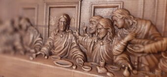 Drevený obraz Posledna večera95×65cmhr.4cm - 6