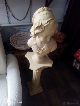 Stolík,busta, stĺp alabaster - 6