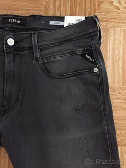 panske dzinsy, rifle REPLAY Hyperflex velkost W34 L30 - 6