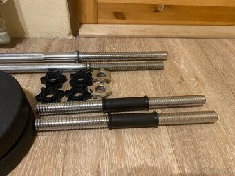 HS Nakladací činkový set Premium 58 kg - 6
