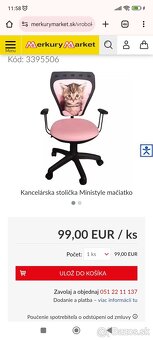 Ikea pracovný stol + stolicka - 6