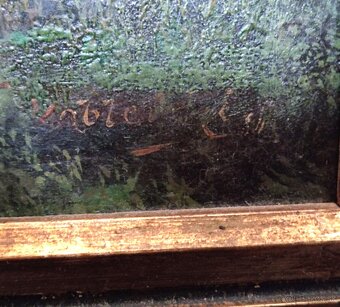 Obraz krajiny - starožitnosť - 6