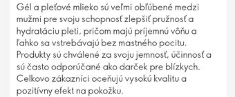 PÁNSKE -PLEŤOVÉ OMLADZUJUCE MLIEKO GÉL NA TVÁR - 6