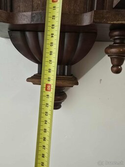 Starožitné drevené hodiny s melódiou - 6