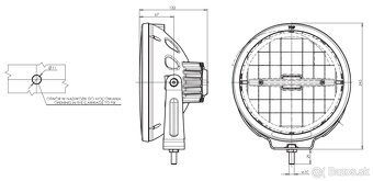 Okrúhle diaľkové led svetlomety WAS W116 - 6