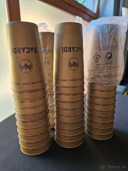 Predám originál plechové BACARDI poháre / Cuba Libre 136ks. - 6