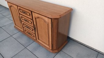 Rustikálna masivna dubova komoda - 6