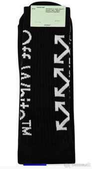 Ponožky Off-white, one-size, čierno-biela - 6