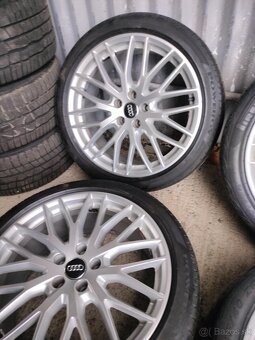 4ks alu disky orig. Audi 5x112 R19 pneu 245/40 r19 - 6