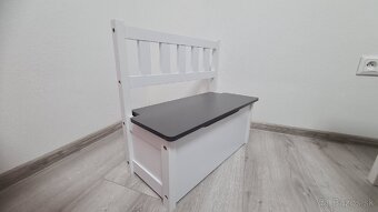 Detský stolík so stoličkami a lavicou s úložným priestorom - 6