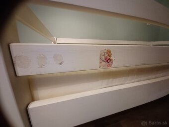 Detská vyvýšená posteľ s matracom - 6