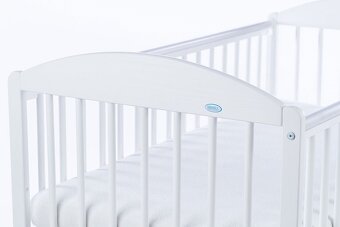 Luxusná biela postieľka (spúšťací bok) viac kusov / typov - 6