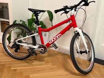 Detský bicykel woom 4, 20", červeno-biely - 6