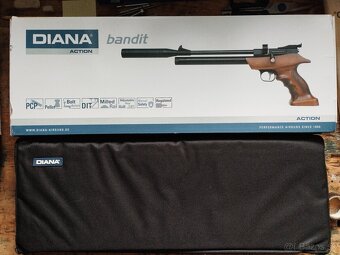 PCP vzduchová pištoľ Diana 5,5mm vrátane optiky a kufra - 6