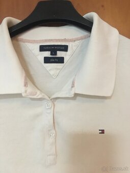 TOMMY HILFIGER originál white damsme tricko L - 6