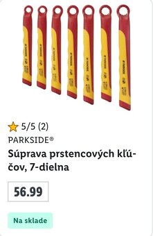 Parkside VDE sada izolovanych klucov 1000 V PC 56 EUR - 6