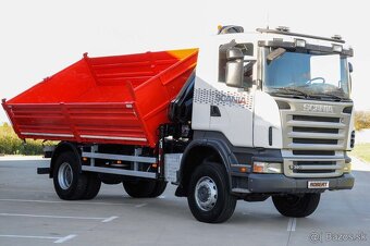 SCANIA R380 / 4X4 TROJSTRANNÝ SKLÁPAČ + HYDRAULICKÁ RUKA - 6