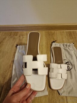 Hermes oran šľapky - 6